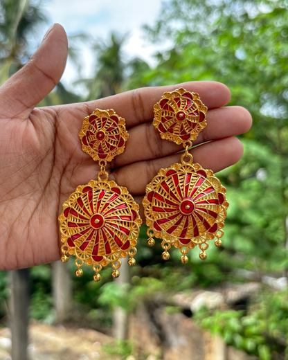 Traditional Assamese Dhol Biri Necklace Set