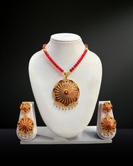 Traditional Assamese Dhol Biri Necklace Set