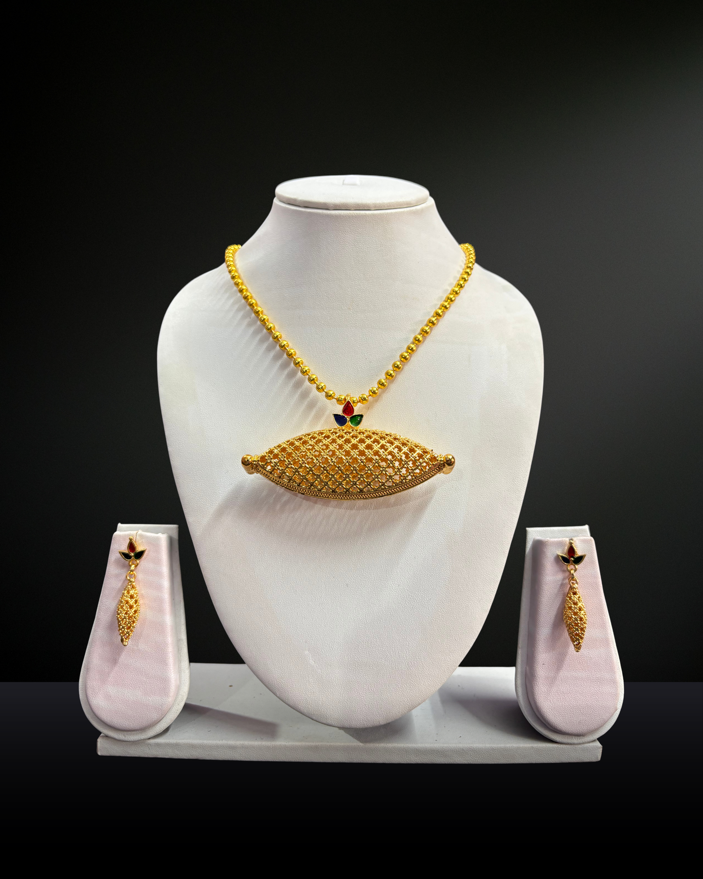 Traditional Assamese Kerumoni Necklace Set