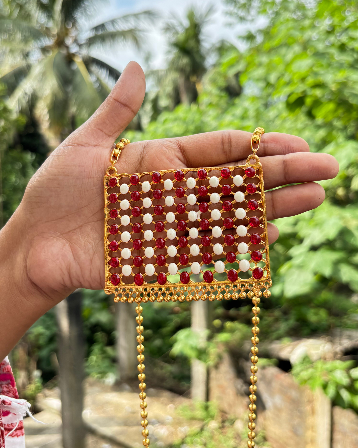 Traditional Assamese Golpota Necklace Set