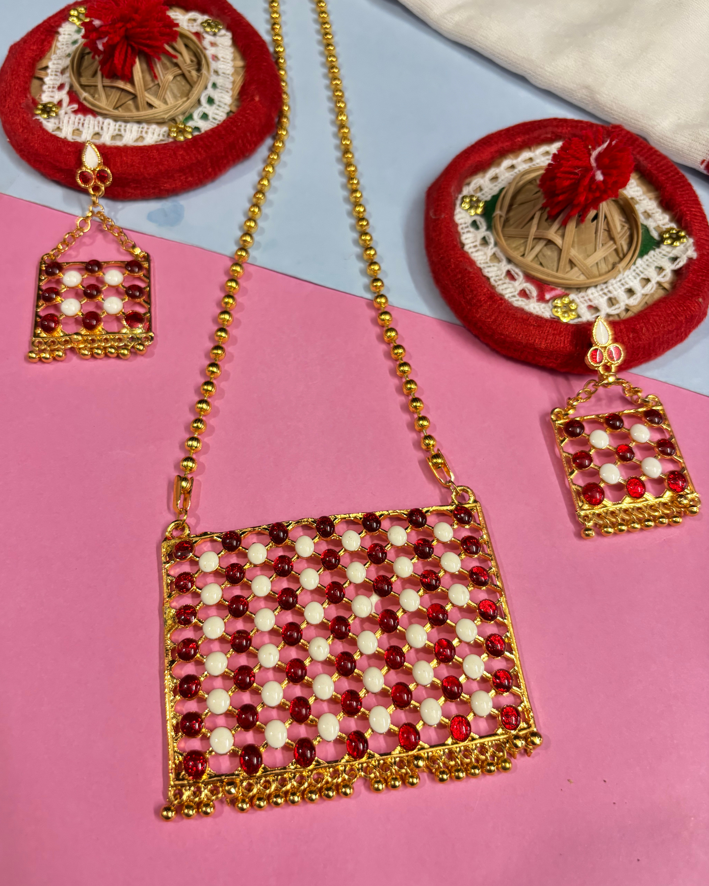 Traditional Assamese Golpota Necklace Set