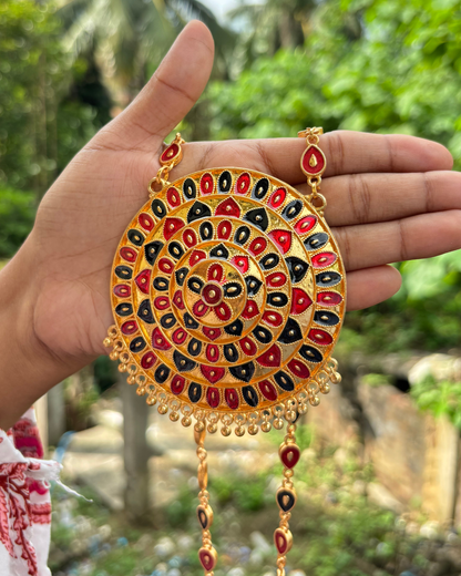 Traditional Assamese Jon Biri Necklace Set