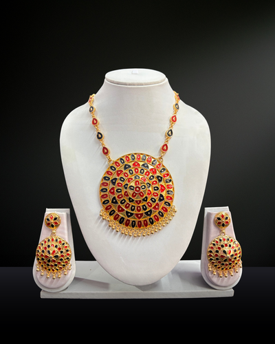 Traditional Assamese Jon Biri Necklace Set