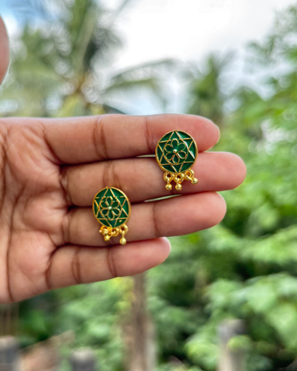 Assamese Green Beaded Traditional Necklace