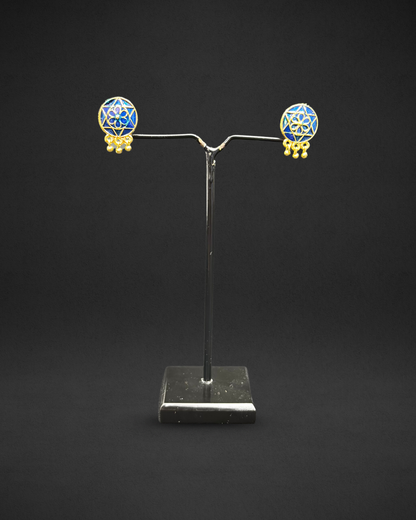 Assamese Blue Beaded Traditional Jewellery Set