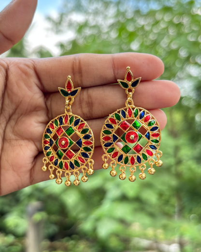 Assamese Multicolour Beaded Traditional Jewellery Set