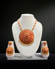 Traditional Assamese Jon Biri Gold Plated Necklace